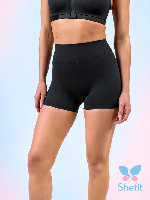 SoftSculpt™ Seamless-Front Short – Black